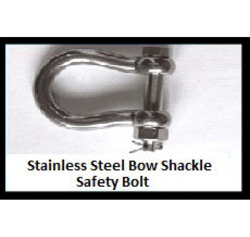 Stainless Steel Bow Shackle Safety Bolt Stainless Shackles Rope